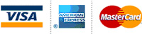 Visa, Master Card, and AMEX Accepted